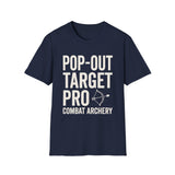 Pop-Out Target Pro Shirt, Funny Combat Archery Shirt, Archery Gift, Archer Tee, Combat Archery Gift