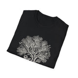 Surreal Ocean Shirt, Anchor Tree Illusion Art Tee, Whale Sea Life Tee, Beach Lover Gift