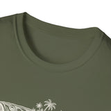 Surreal Angler Shirt, Fish to Island Illusion Art Tee, Fishing Gift, Angler Tee, Fisherman Gift