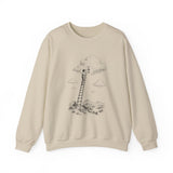 Surreal Fantasy Sweatshirt, Lantern Ladder Cloud Illusion Art Crewneck, Whimsical Dreamer Tee, Fantasy Lover Gift