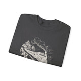 Surreal Music Sweatshirt, Piano Key Train Bridge Illusion Art Crewneck, Musician Gift, Piano Guitar Tee