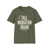 Fall Migration Brain Shirt, Funny Birder Shirt, Bird Watcher Gift, Birdwatching Tee, Birder Gift
