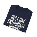 Rest Day Enthusiast Shirt, Funny Runner Shirt, Runner Gift, Running Tee, Marathon Gift