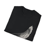 Surreal Pilot Shirt, Airplane Bird Wing Illusion Art Tee, Aviation Gift, Vintage Engraving Tee