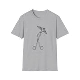 Surreal Surgical Tech Shirt, Scissors to Swallows Illusion Art Tee, Surgical Tech Gift, Scrub Tech Tee, OR Team Gift