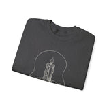 Surreal Bookish Sweatshirt, Candle River Illusion Art Crewneck, Book Lover Gift, Reader Tee, Dark Academia Shirt