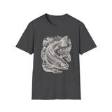 Surreal Forest Shirt, River Fish Illusion Art Tee, Wildlife Nature Tee, Outdoor Lover Gift