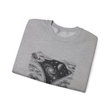 Surreal Space Sweatshirt, Zipper Galaxy Illusion Art Crewneck, Astronomy Tee, Space Lover Gift
