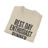 Rest Day Enthusiast Shirt, Funny Runner Shirt, Runner Gift, Running Tee, Marathon Gift