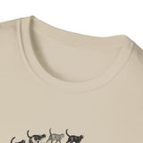 Surreal Cat Shirt, Endless Cat Staircase Illusion Art Tee, Cat Lover Gift, Vintage Engraving Cat Tee