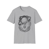 Surreal Space Shirt, Saturn Balloon Illusion Art Tee, Astronomy Tee, Space Lover Gift