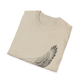 Surreal Pilot Shirt, Airplane Bird Wing Illusion Art Tee, Aviation Gift, Vintage Engraving Tee