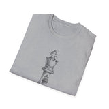 Surreal Chess Club Shirt, King to Lighthouse Illusion Art Tee, Chess Player Gift, Chess Tee, Chess Lover Gift