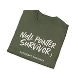 Null Pointer Survivor Shirt, Funny Software Engineer Shirt, Programmer Gift, Software Developer Tee, Coder Gift