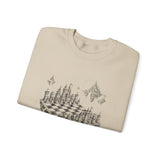 Surreal Chess Sweatshirt, Chessboard in the Clouds Illusion Art Crewneck, Chess Player Gift, Board Game Tee