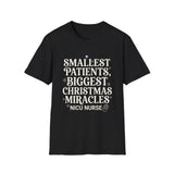 Smallest Patients, Biggest Christmas Miracles Shirt, Funny NICU Nurse Shirt, Neonatal Nurse Gift, NICU Christmas Tee, Nurse Gift