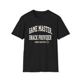 Game Master, Snack Provider Shirt, Funny Game Master Shirt, Tabletop Gamer Gift, RPG Tee, Game Night Gift