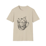 Surreal Christmas Shirt, Hot Cocoa Hills Illusion Art Tee, Christmas Gift, Winter Holiday Tee