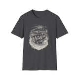 Surreal Music Shirt, Bird Notes Illusion Art Tee, Musician Gift, Piano Guitar Tee
