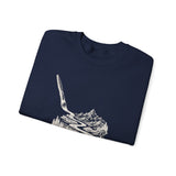 Surreal Artist Sweatshirt, Paintbrush River Illusion Art Crewneck, Artist Gift, Painter Tee, Vintage Engraving Tee