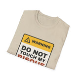 Do Not Touch My Bisque Shirt, Funny Pottery Warning Label Tee, Ceramic Artist Gift, Potter Gift, Pottery Studio T-Shirt