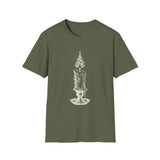 Surreal Christmas Shirt, Christmas Tree Candle Illusion Art Tee, Christmas Gift, Winter Holiday Tee