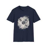 Surreal Music Shirt, Vinyl Galaxy Illusion Art Tee, Musician Gift, Piano Guitar Tee