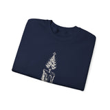 Surreal Christmas Sweatshirt, Christmas Tree Candle Illusion Art Crewneck, Christmas Gift, Winter Holiday Sweater