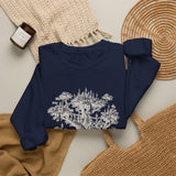 Surreal Fantasy Sweatshirt, Tree City Illusion Art Crewneck, Whimsical Dreamer Tee, Fantasy Lover Gift