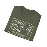 Fluent in Order of Draw Shirt, Funny Phlebotomist Shirt, Phlebotomy Gift, Lab Tech Tee, Lab Week Gift