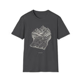 Surreal Hiker Shirt, Map to Mountains Illusion Art Tee, Hiker Gift, Hiking Tee, Outdoor Lover Gift