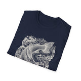 Surreal Forest Shirt, River Fish Illusion Art Tee, Wildlife Nature Tee, Outdoor Lover Gift