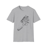 Surreal Teacher Shirt, Pencil Road Schoolhouse Illusion Art Tee, Teacher Gift, Vintage Engraving Tee