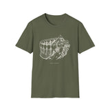 Surreal Dental Hygienist Shirt, Teeth to Mountains Illusion Art Tee, RDH Gift, Dental Hygiene Tee