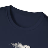 Surreal Bird Shirt, Heron Constellation Illusion Art Tee, Bird Lover Gift, Birdwatching Tee