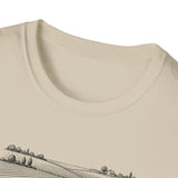 Surreal Accountant Shirt, Ledger to Farm Fields Illusion Art Tee, Accountant Gift, CPA Tee, Tax Season Gift