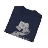 Surreal Knitter Shirt, Yarn to Ocean Waves Illusion Art Tee, Knitting Gift, Knitter Tee, Yarn Lover Gift