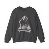Surreal Fantasy Sweatshirt, Desk Lamp Sun Illusion Art Crewneck, Whimsical Dreamer Tee, Fantasy Lover Gift