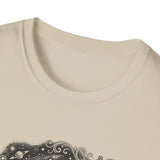 Surreal Celestial Shirt, Milky Way Teapot Illusion Art Tee, Moon Phase Tee, Mystical Witchy Gift