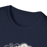 Surreal Coffee Shirt, Coffee Moon Illusion Art Tee, Coffee Lover Gift, Vintage Engraving Tee