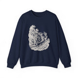 Surreal Celestial Sweatshirt, Moon Lantern Illusion Art Crewneck, Moon Phase Tee, Mystical Witchy Gift