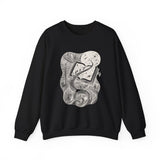 Surreal Bookish Sweatshirt, Endless Library Illusion Art Crewneck, Book Lover Gift, Reader Tee, Dark Academia Shirt