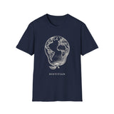 Surreal Dietitian Shirt, Apple to Globe Illusion Art Tee, Dietitian Gift, Nutrition Tee, RD Gift