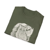 Surreal Forest Shirt, Forest Owl Illusion Art Tee, Wildlife Nature Tee, Outdoor Lover Gift