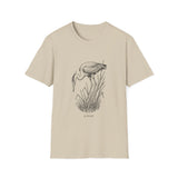 Surreal Birder Shirt, Heron to Reeds Illusion Art Tee, Bird Watcher Gift, Birdwatching Tee, Birder Gift