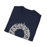 Surreal Christmas Shirt, Wreath Village Illusion Art Tee, Christmas Gift, Winter Holiday Tee