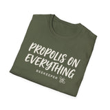 Propolis on Everything Shirt, Funny Beekeeper Shirt, Beekeeping Gift, Beekeeper Tee, Honey Lover Gift
