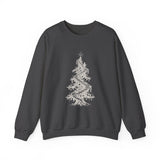 Surreal Christmas Sweatshirt, Christmas Tree Staircase Illusion Art Crewneck, Christmas Gift, Winter Holiday Sweater
