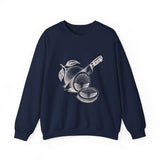 Surreal Chef Sweatshirt, Lemon Sunrise Illusion Art Crewneck, Chef Gift, Vintage Engraving Tee
