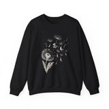 Surreal Garden Sweatshirt, Dandelion Umbrellas Illusion Art Crewneck, Gardener Gift, Botanical Plant Tee